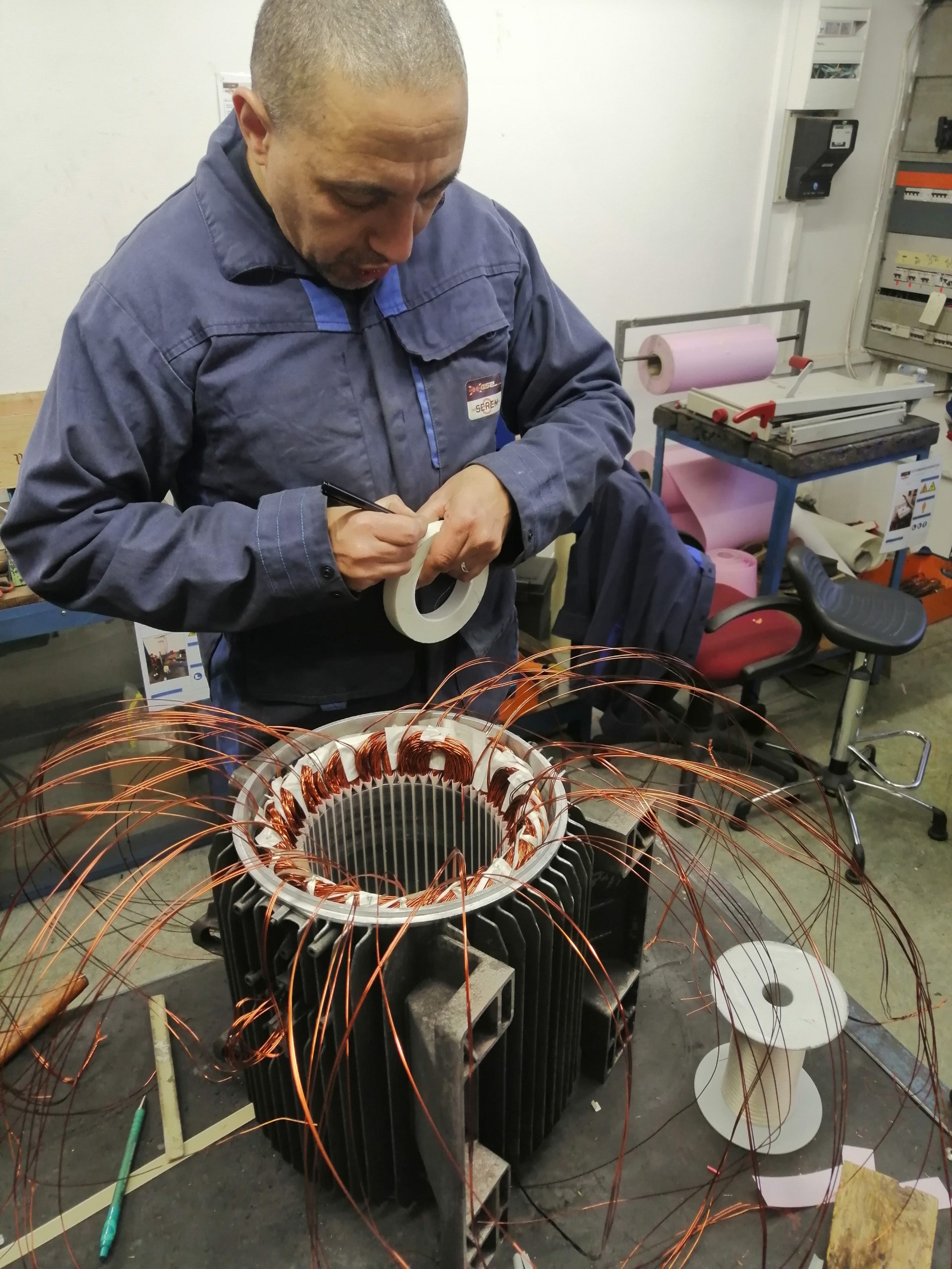 Bobinage de moteur électrique en Gironde - ase.serem