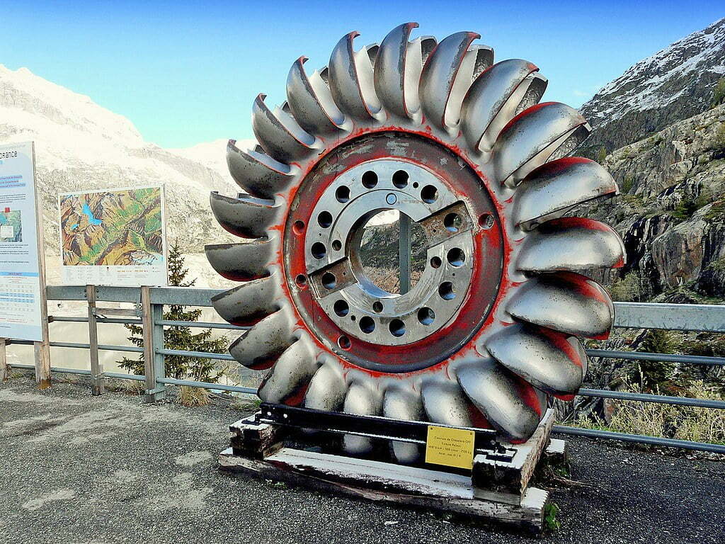 Roue pelton turbine hydroélectrique