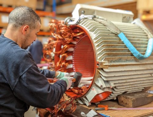 Bobinage d’un moteur de 1100kg à l’atelier